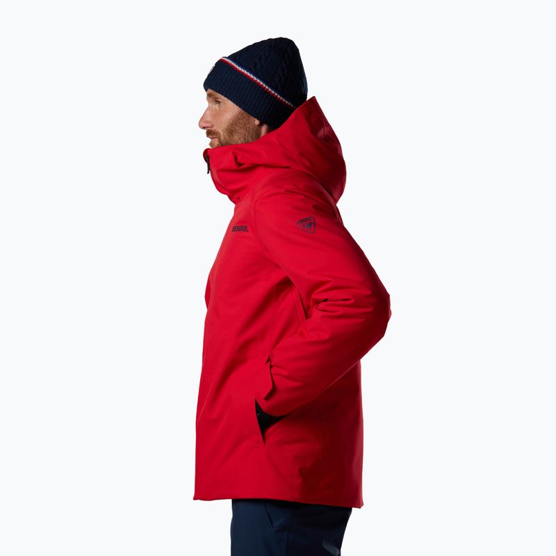 Men's ski jacket Rossignol Rochrun Insulated sport red solid 4