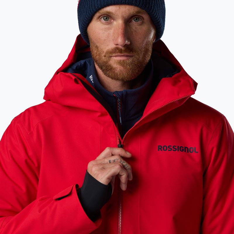 Men's ski jacket Rossignol Rochrun Insulated sport red solid 5