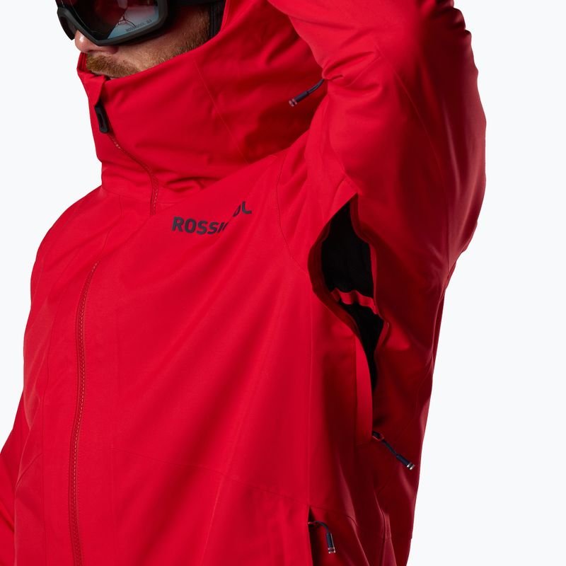 Men's ski jacket Rossignol Rochrun Insulated sport red solid 14