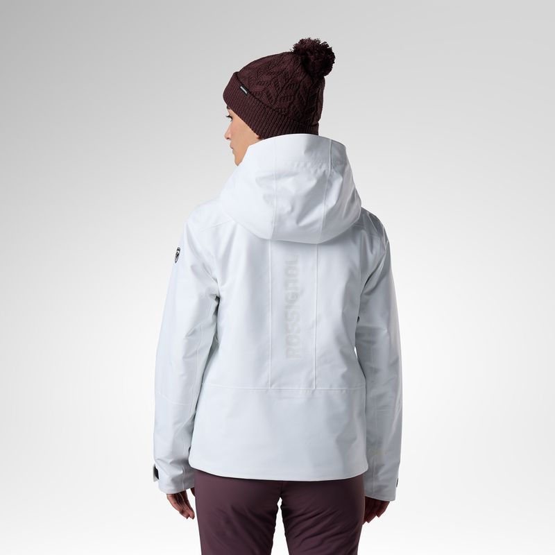 Women's ski jacket Rossignol Rochrun Insulated white 3