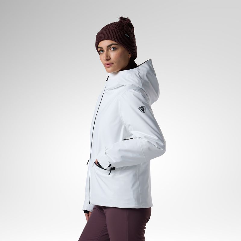 Women's ski jacket Rossignol Rochrun Insulated white 4
