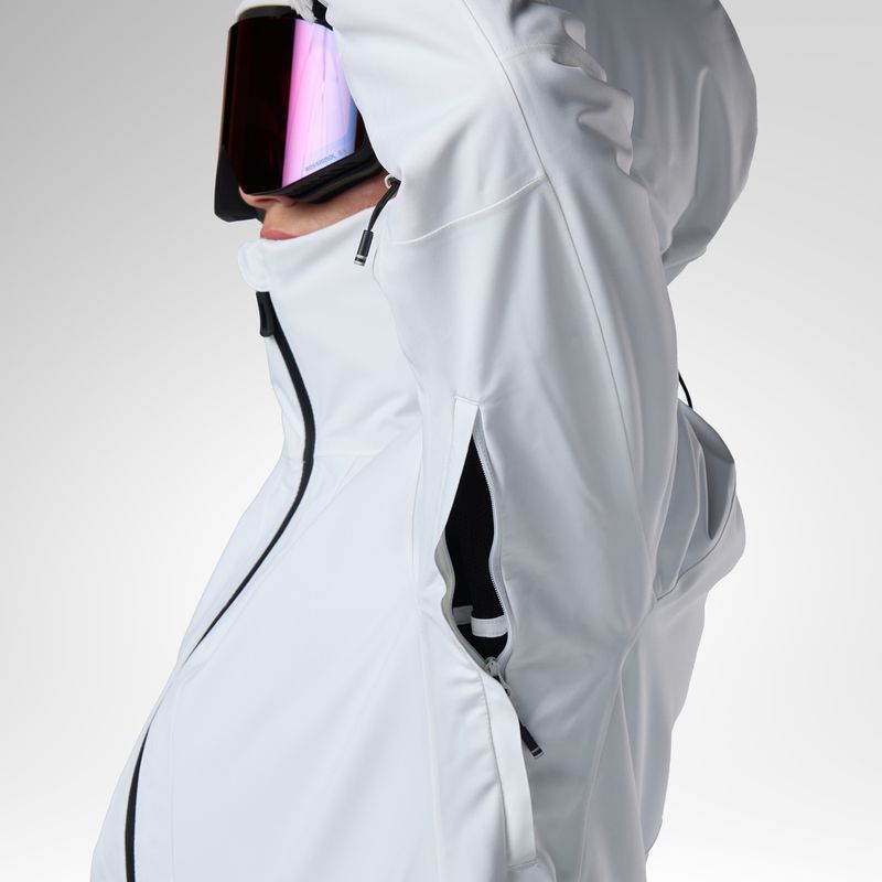 Women's ski jacket Rossignol Rochrun Insulated white 9