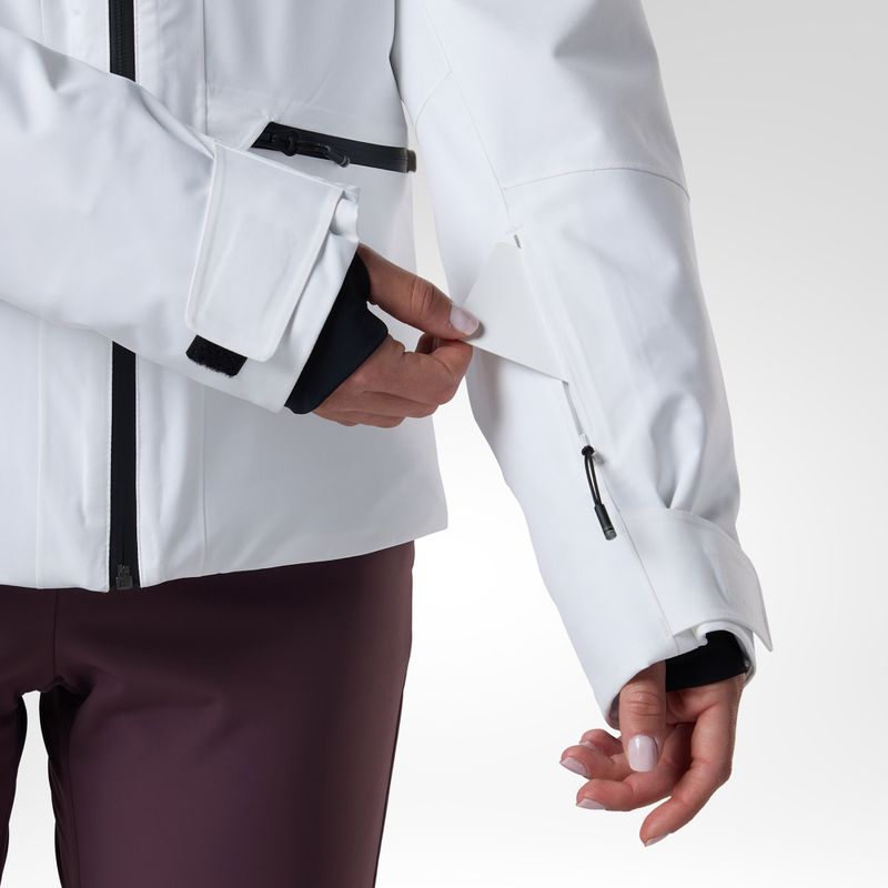 Women's ski jacket Rossignol Rochrun Insulated white 10