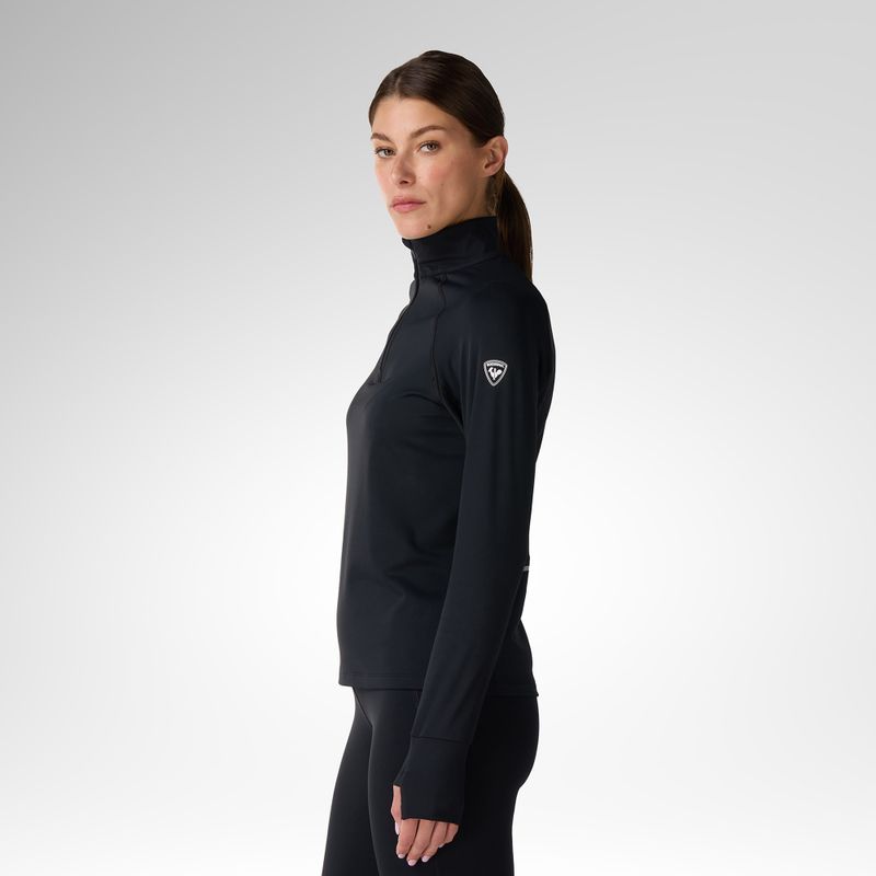 Women's thermal sweatshirt Rossignol Half Zip First Layer black 4