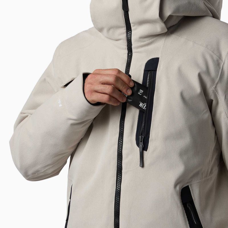 Men's ski jacket Rossignol Corduroy Insulated silver cloud 6