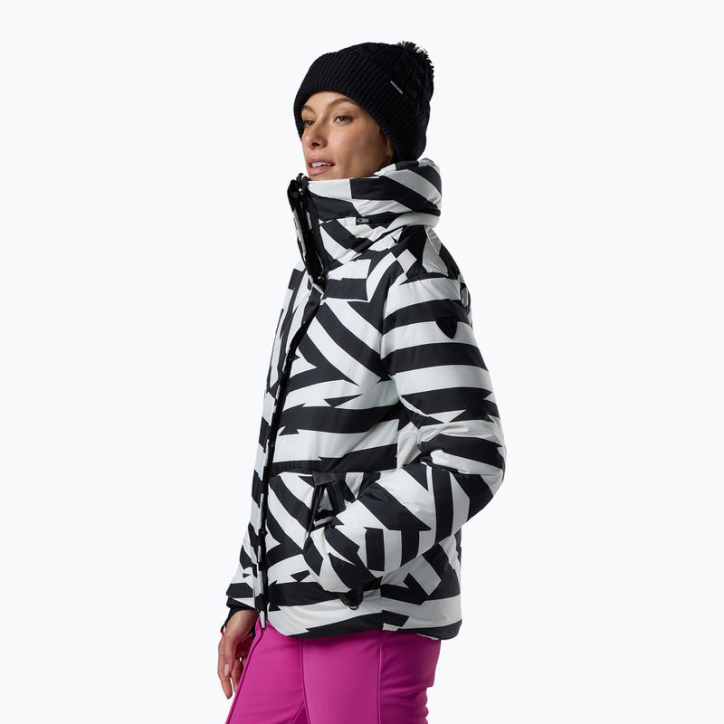 Women's ski jacket Rossignol Snowblaze Down resort bold lines black 4