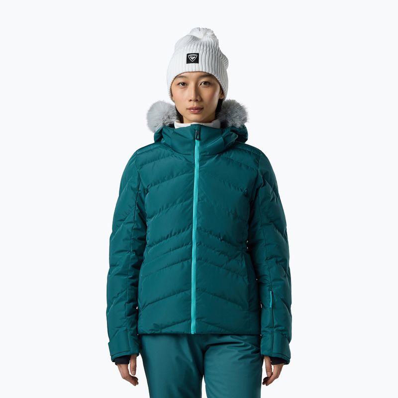 Women's ski jacket Rossignol Staci Insulated transformative teal pearly