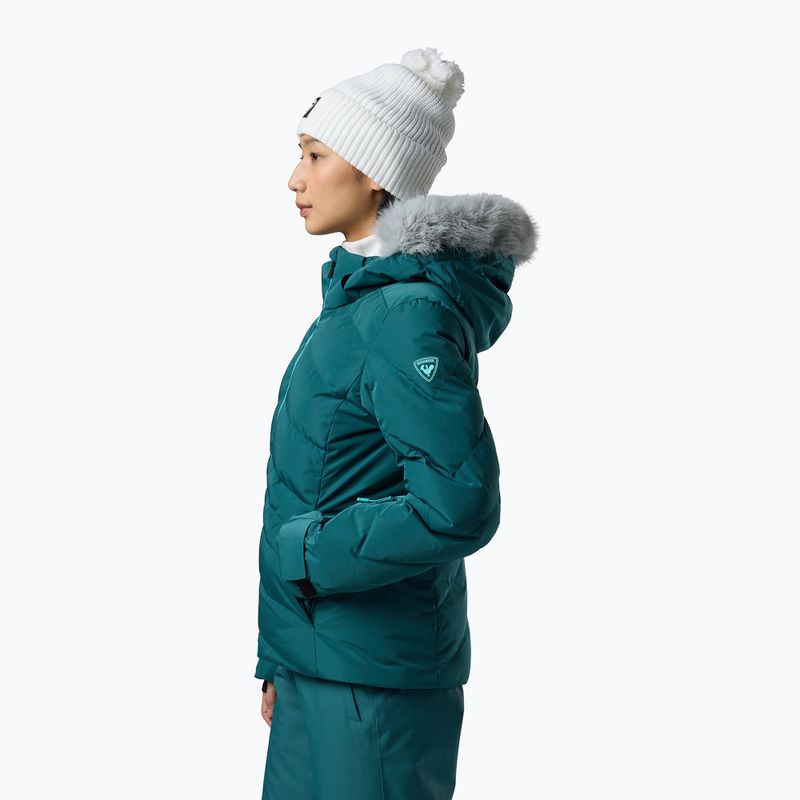 Women's ski jacket Rossignol Staci Insulated transformative teal pearly 4