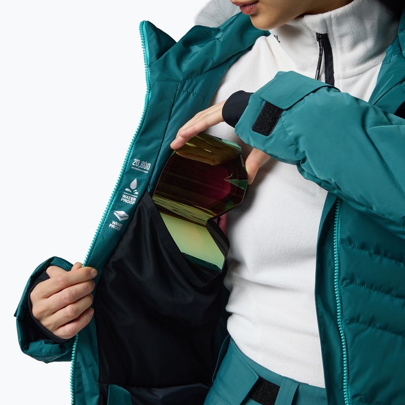 Women's ski jacket Rossignol Staci Insulated transformative teal pearly 11