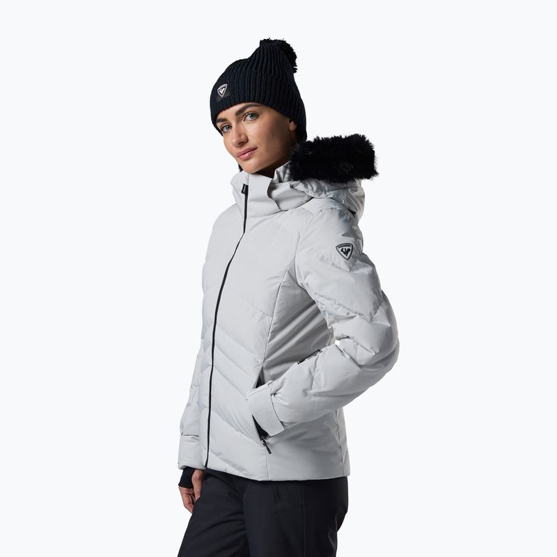 Women's ski jacket Rossignol Staci Insulated silver pearly 4