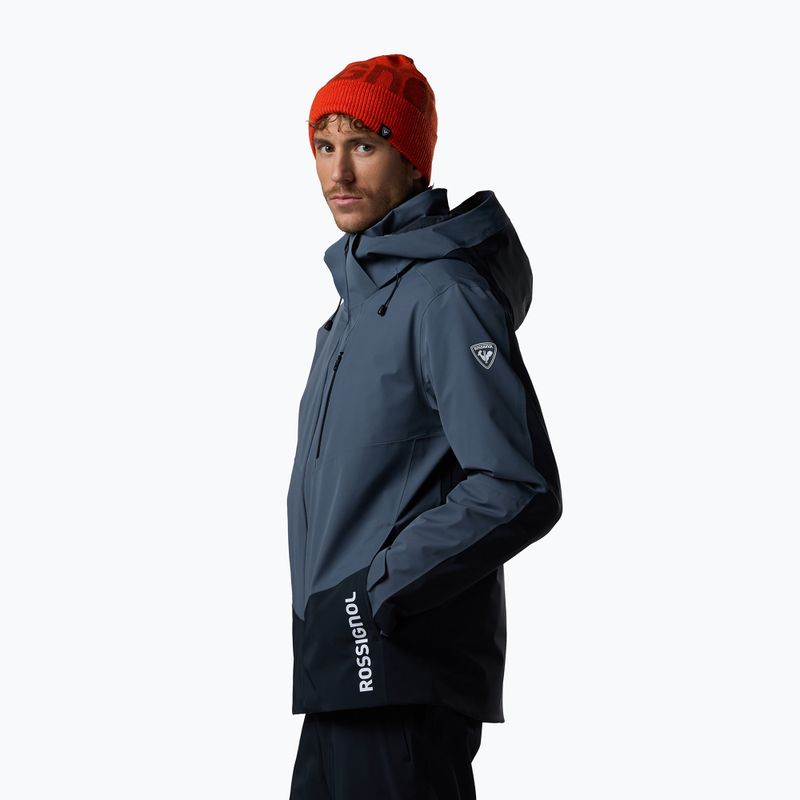 Men's ski jacket Rossignol 4WS Blackside Insulated turbulence/black 4