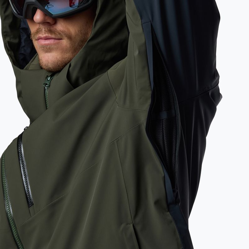 Men's ski jacket Rossignol 4WS Blackside Insulated olive shadow/black 14