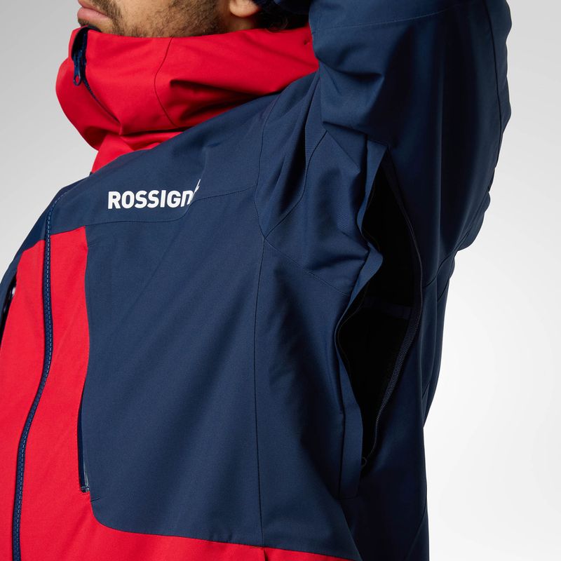 Men's ski jacket Rossignol Velika Insulated sports red/dark navy 9