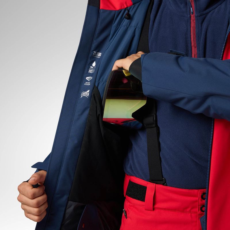 Men's ski jacket Rossignol Velika Insulated sports red/dark navy 11