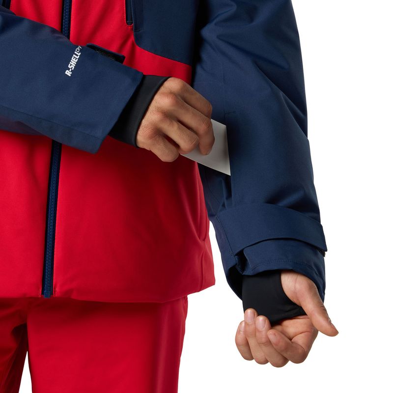 Men's ski jacket Rossignol Velika Insulated sports red/dark navy 14