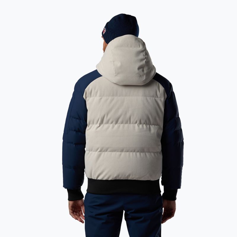 Men's ski jacket Rossignol Corduroy Down Bomber silver cloud/dark navy 3