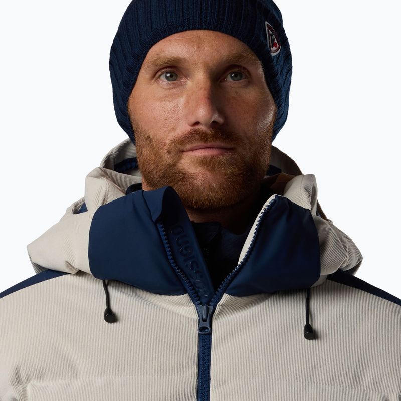 Men's ski jacket Rossignol Corduroy Down Bomber silver cloud/dark navy 5