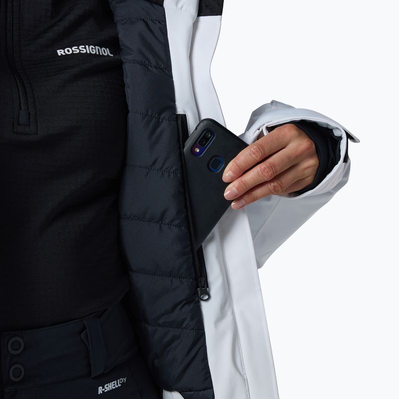 Women's ski jacket Rossignol 4WS Blackside Insulated ck/white 13