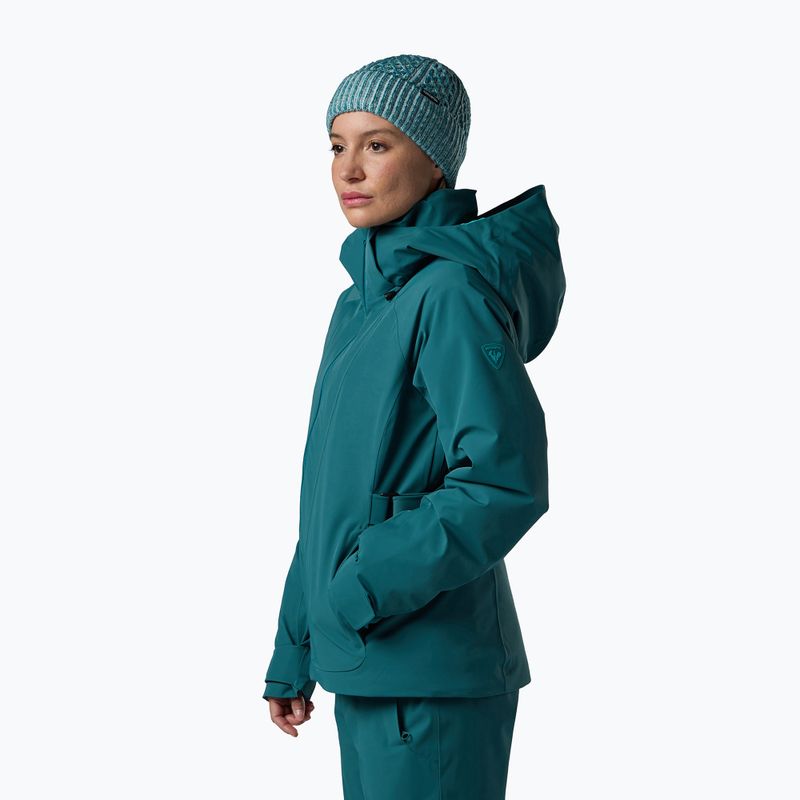 Women's ski jacket Rossignol 4WS Blackside Insulated transformative teal 4