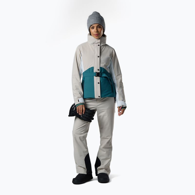 Women's ski jacket Rossignol Snowdazzle Belted silver cloud 2