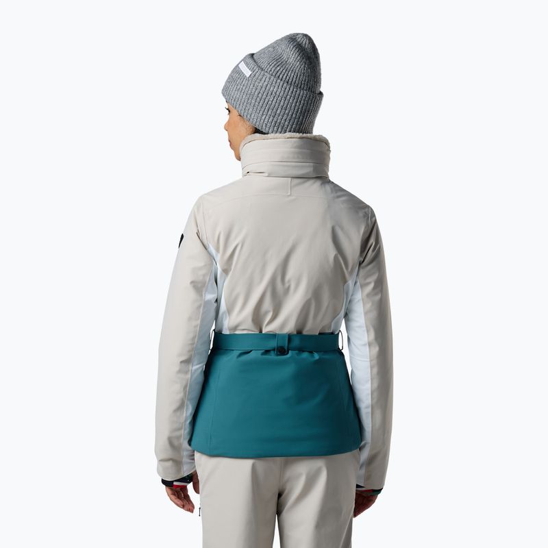 Women's ski jacket Rossignol Snowdazzle Belted silver cloud 3