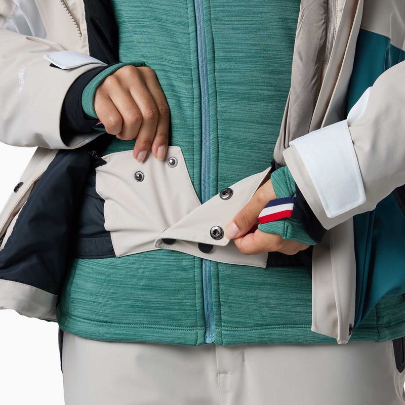 Women's ski jacket Rossignol Snowdazzle Belted silver cloud 14
