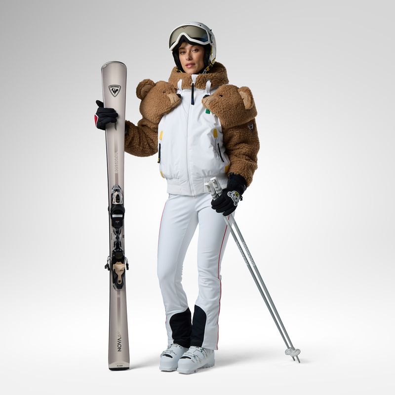 Women's ski trousers Rossignol JCC Softshell white 2