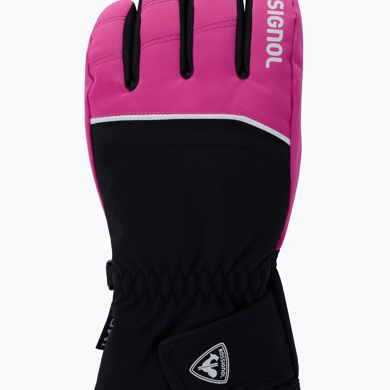 Children's ski gloves Rossignol Tech Impr G electric fuchsia 3