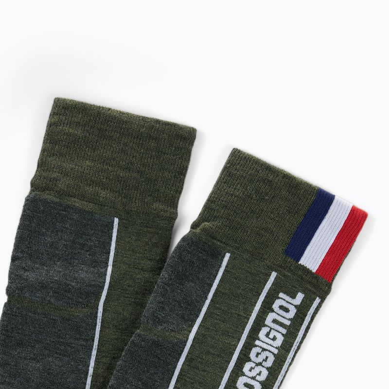 Men's ski socks Rossignol Intermediate olive shadow 2