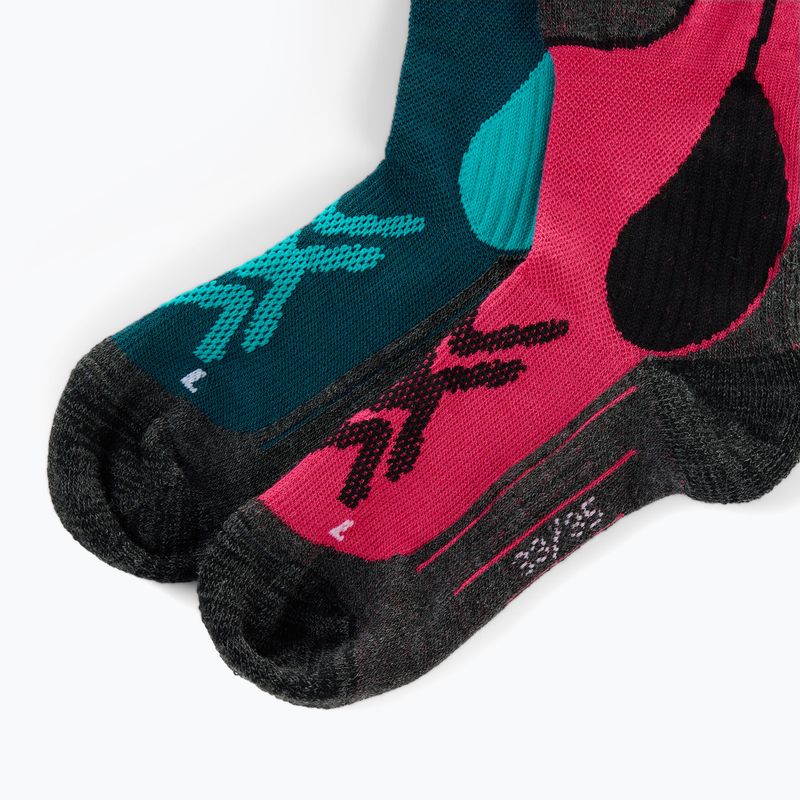 Children's ski socks Rossignol Essential 2 pack electric fuchsia 3