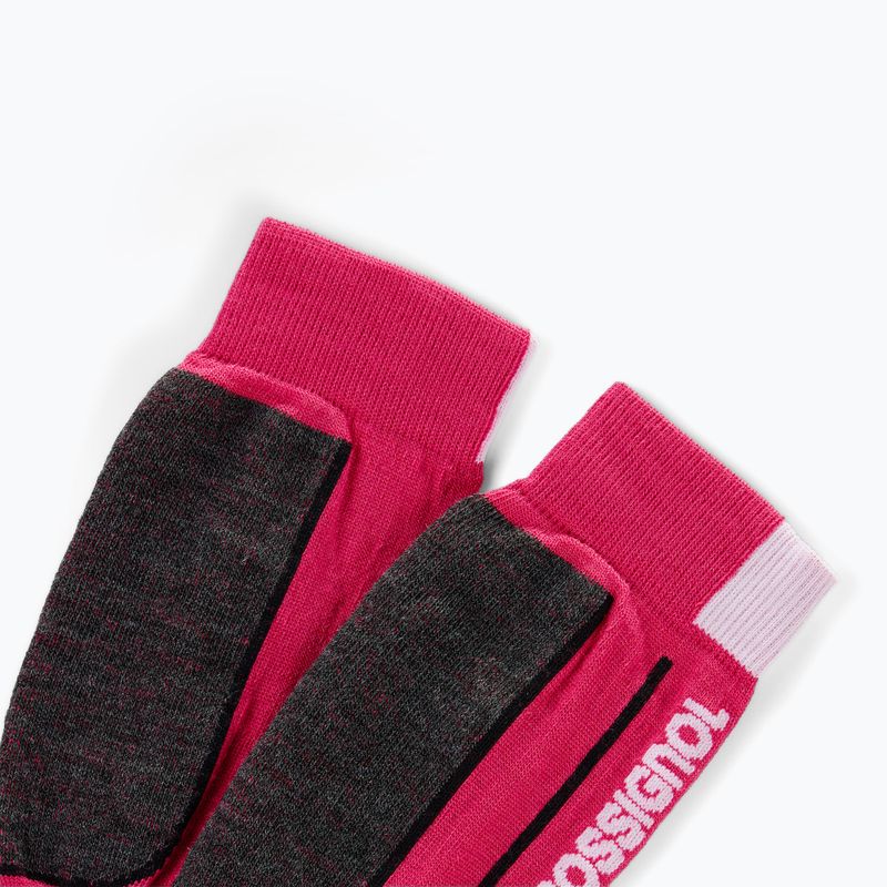 Children's ski socks Rossignol Essential electric fuchsia 2
