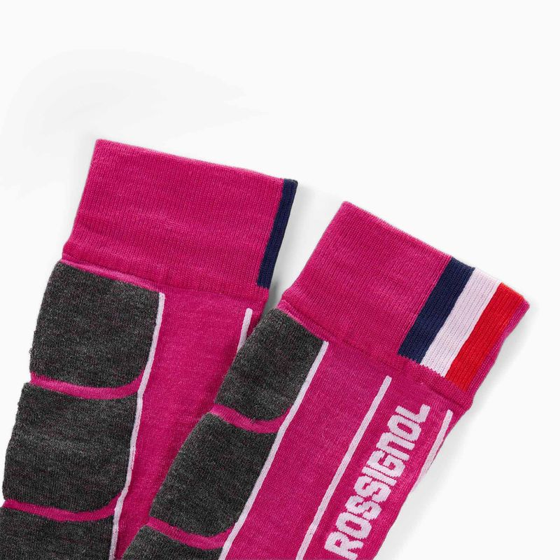 Women's ski socks Rossignol Intermediate Eelectric fuchsia 2