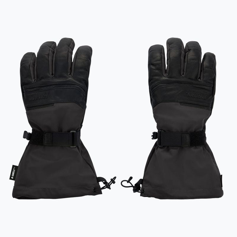 Men's ski gloves Rossignol Leather Mix black 2