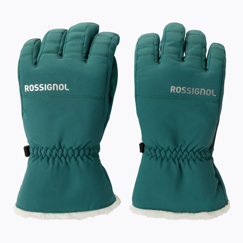 Women's ski gloves Rossignol Perfy G transformative teal 2