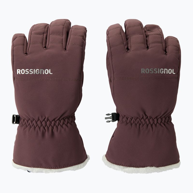 Women's ski gloves Rossignol Perfy G huckleberry 2