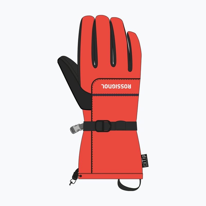 Men's ski gloves Rossignol Action R-Shell Dry golden gate 3