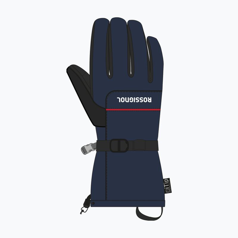 Men's ski gloves Rossignol Action R-Shell Dry dark navy 3
