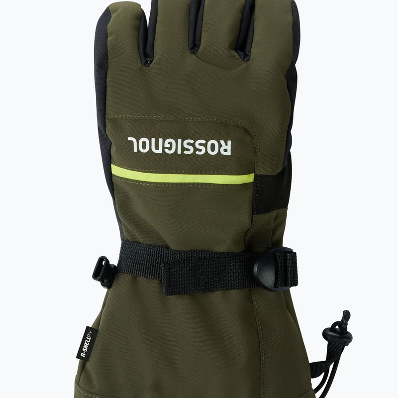 Men's ski gloves Rossignol Action R-Shell Dry olive shadow 3