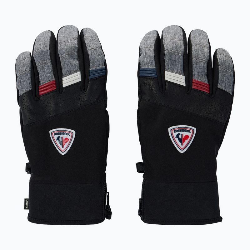 Men's ski gloves Rossignol Strato R-Shell Dry heather grey 2