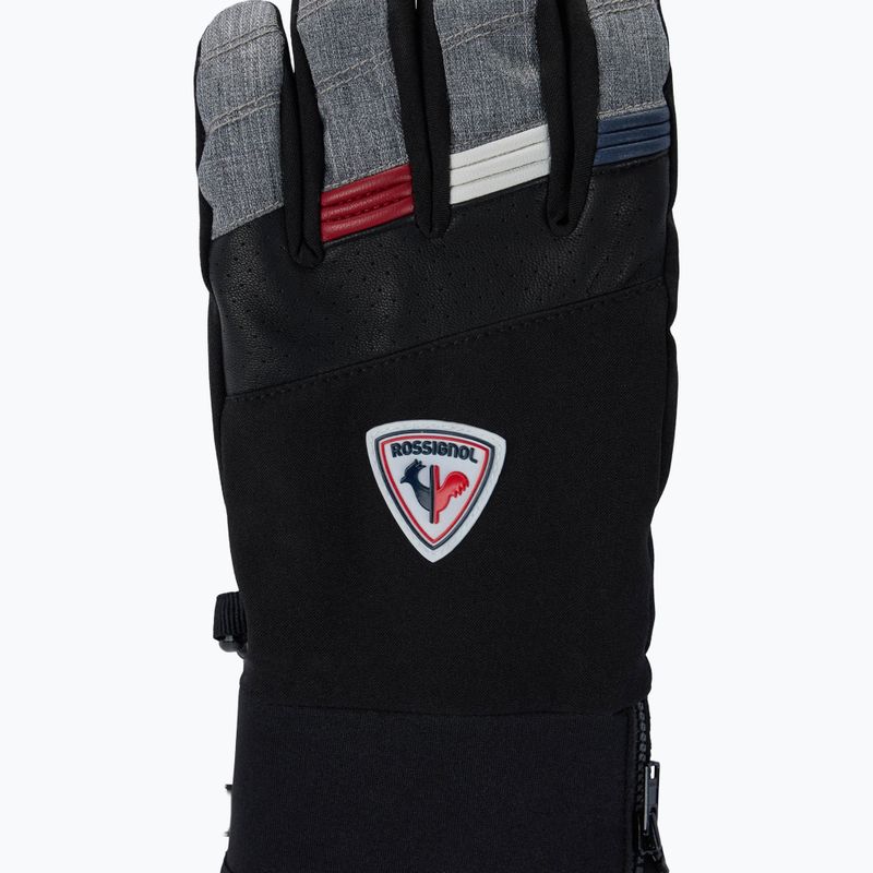 Men's ski gloves Rossignol Strato R-Shell Dry heather grey 3