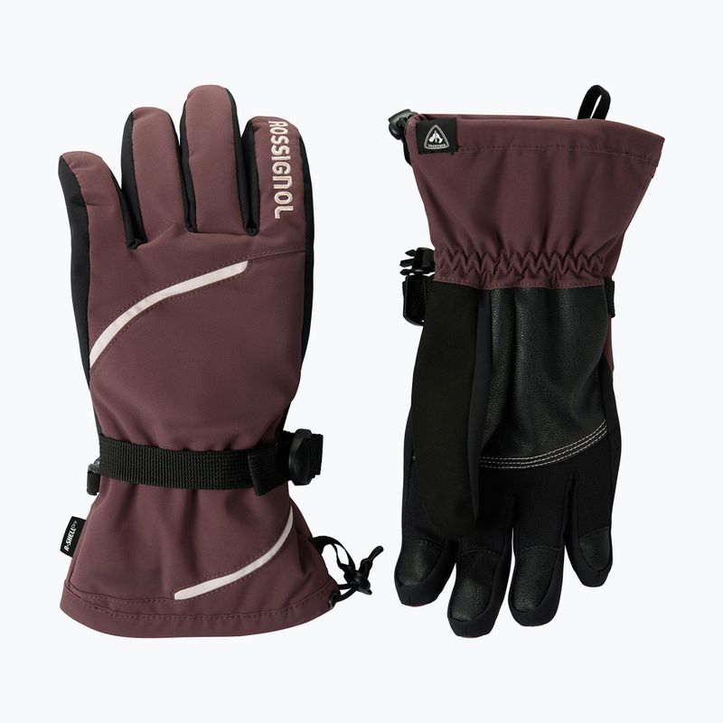 Women's ski gloves Rossignol Temptation R-Shell huckleberry 2
