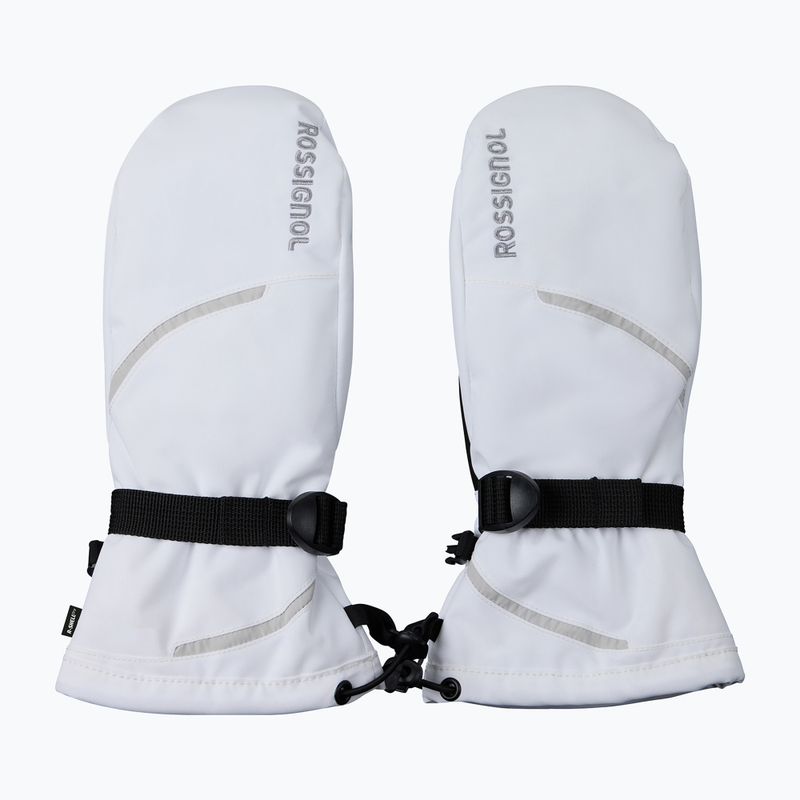 Women's ski gloves Rossignol Temptation Mittens R-Shell white