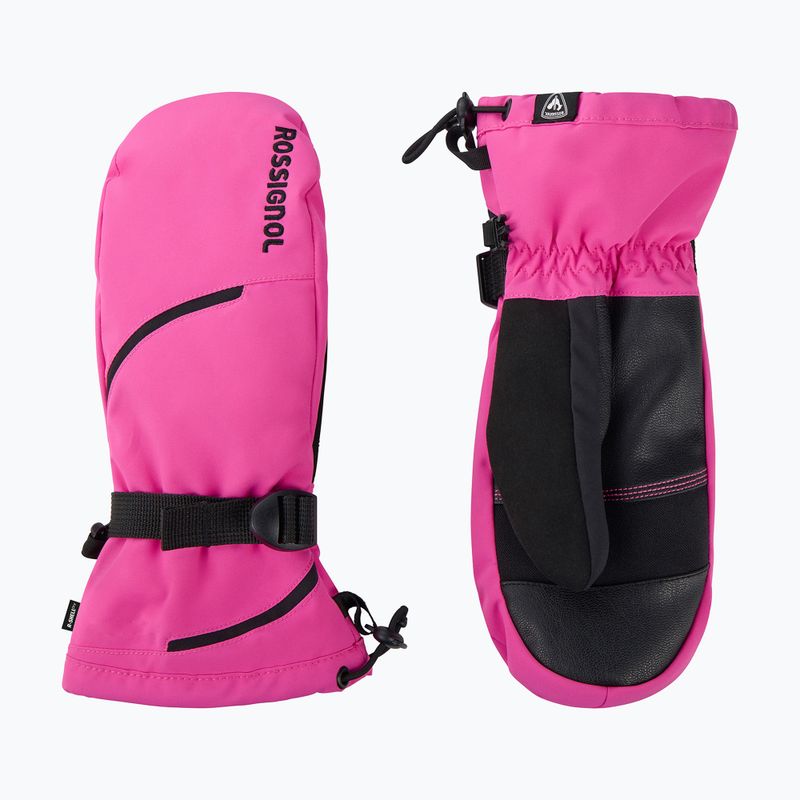 Women's ski gloves Rossignol Temptation Mittens R-Shell electric fuchsia 2