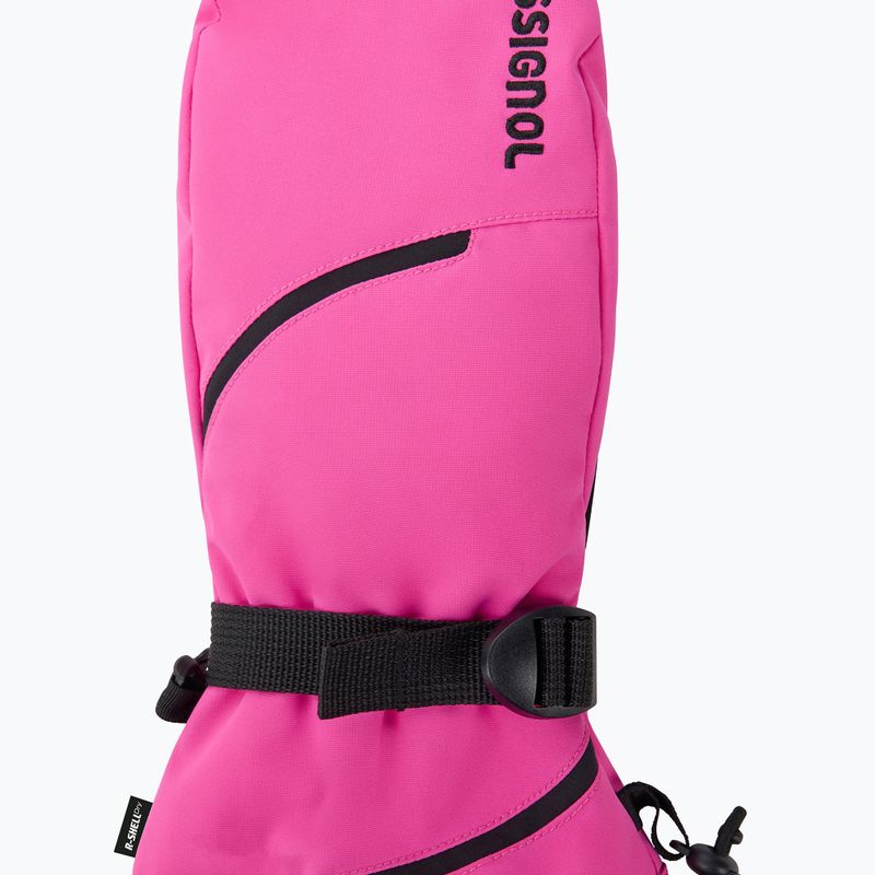 Women's ski gloves Rossignol Temptation Mittens R-Shell electric fuchsia 3