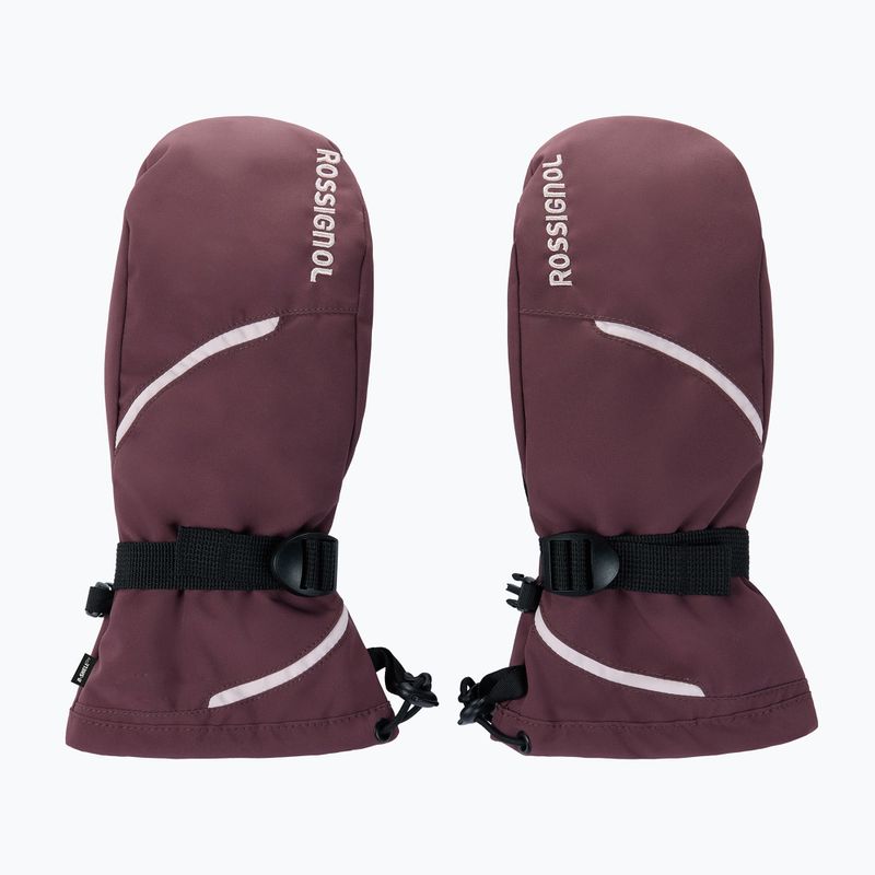 Women's ski gloves Rossignol Temptation Mittens R-Shell huckleberry