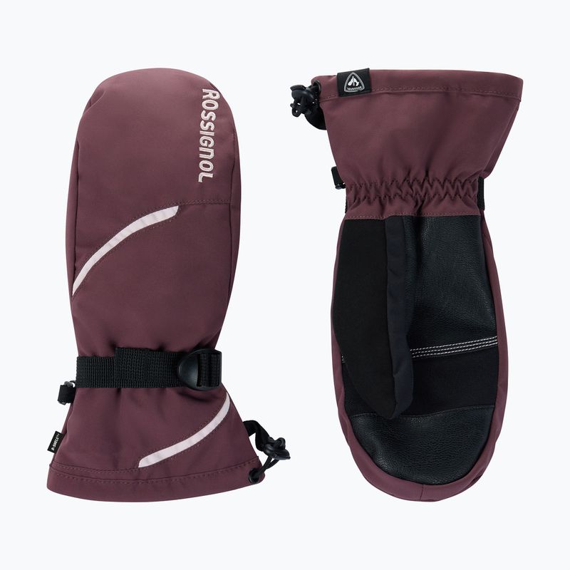 Women's ski gloves Rossignol Temptation Mittens R-Shell huckleberry 2