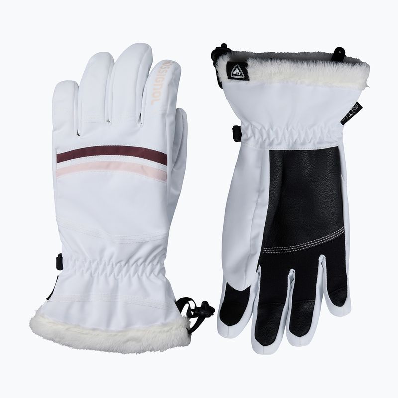 Women's ski gloves Rossignol Piste R-Shell Dry white 2
