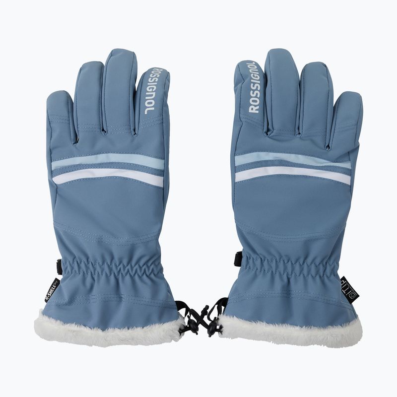 Women's ski gloves Rossignol Piste R-Shell Dry windward blue
