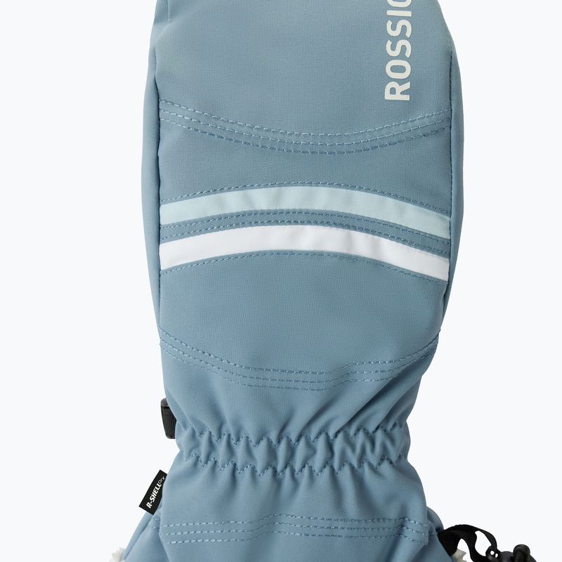 Women's ski gloves Rossignol Piste Mittens R-Shell Dry windward blue 3