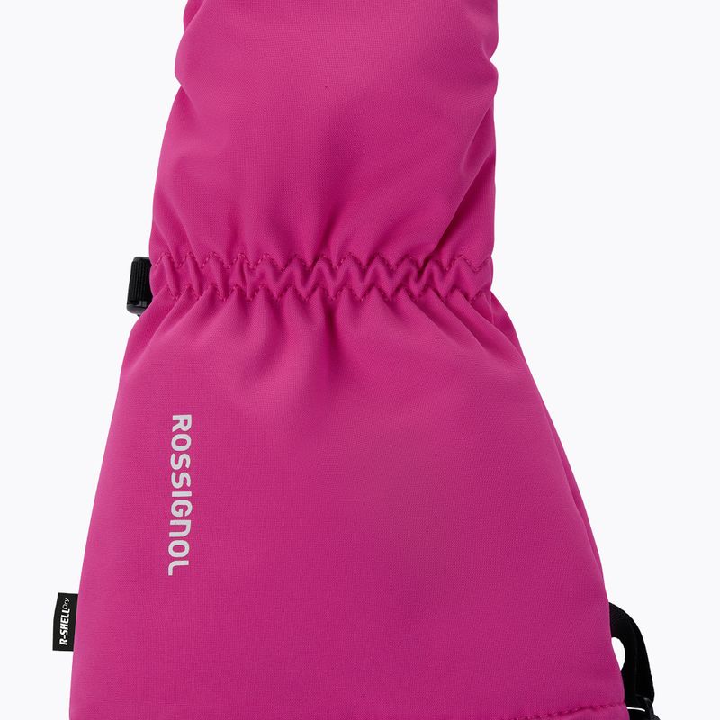 Children's ski gloves Rossignol Mittens R-Shell Dry electric fuchsia 3
